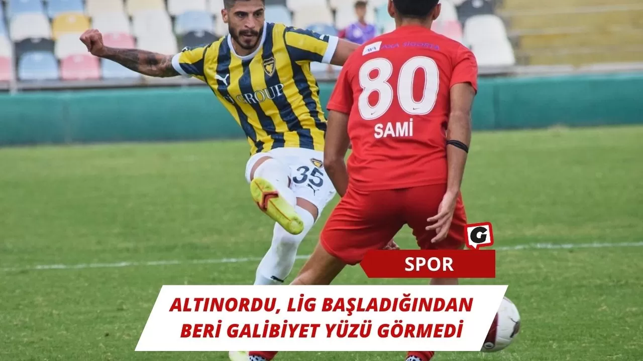 Altınordu, Lig Başladığından Beri Galibiyet Yüzü Görmedi