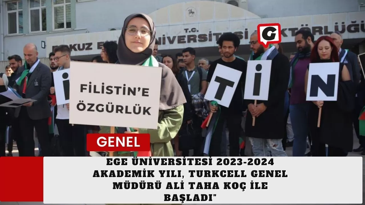 Dokuz Eylül Üniversitesi, Filistin Katliamlarını Protesto Etmek İçin Bir Araya Geldi