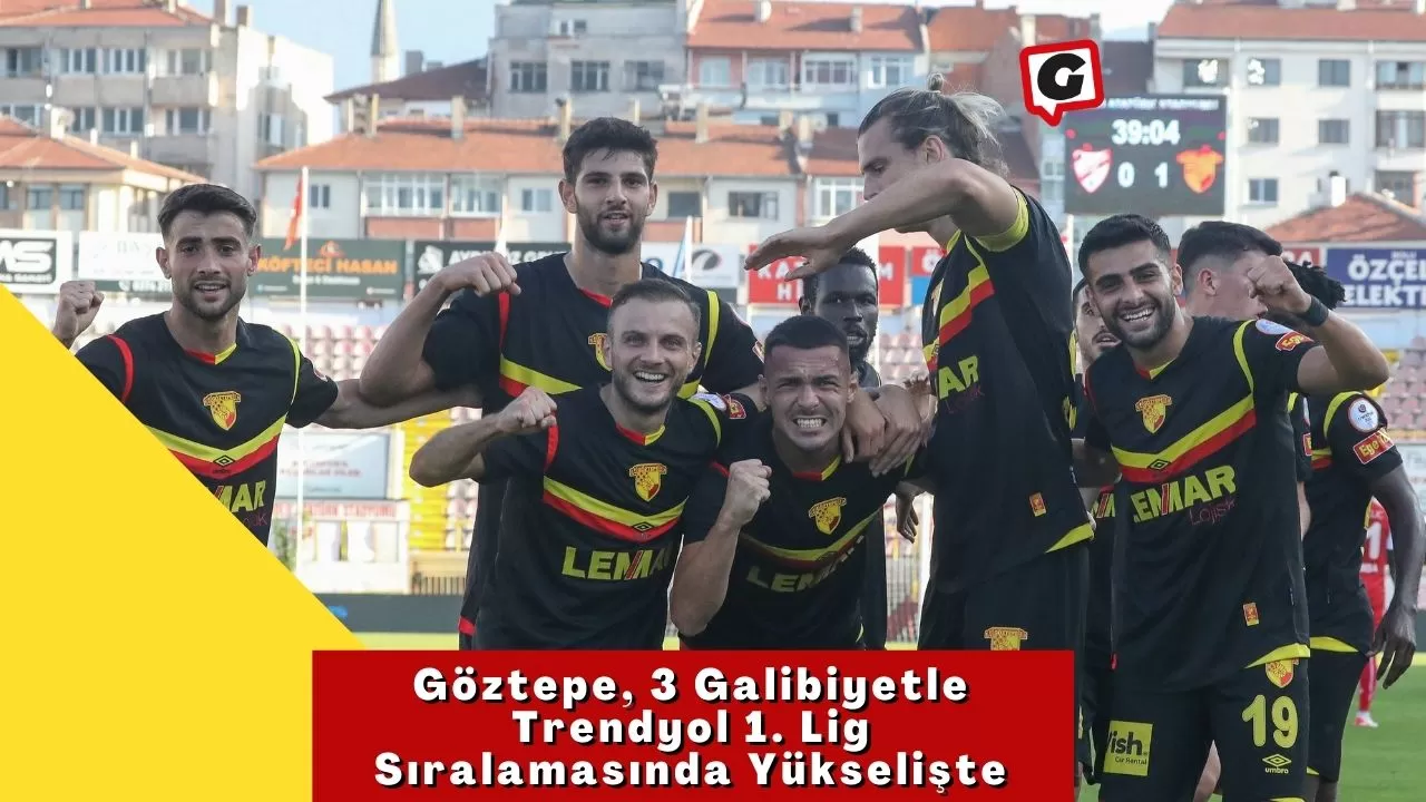 Göztepe, 3 Galibiyetle Trendyol 1. Lig Sıralamasında Yükselişte