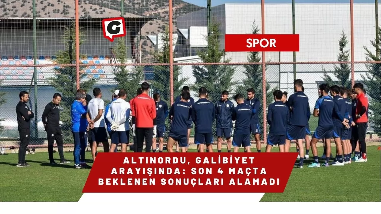 Altınordu, Galibiyet Arayışında: Son 4 Maçta Beklenen Sonuçları Alamadı