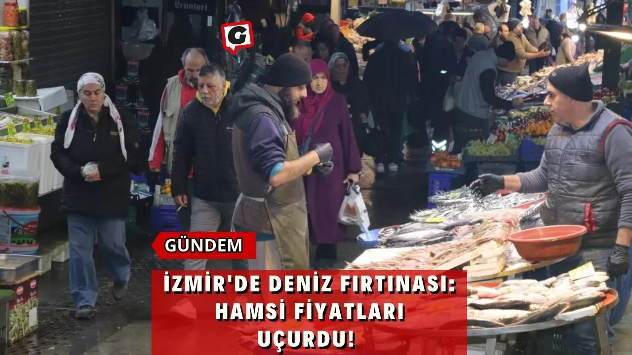 İzmir'de Deniz Fırtınası: Hamsi Fiyatları Uçurdu!