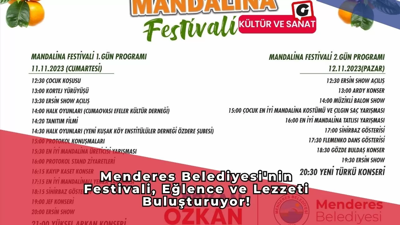 Menderes Belediyesi'nin Festivali, Eğlence ve Lezzeti Buluşturuyor!