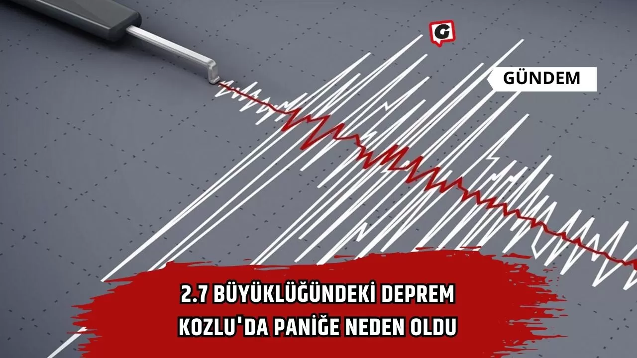 2.7 büyüklüğündeki deprem Kozlu'da paniğe neden oldu