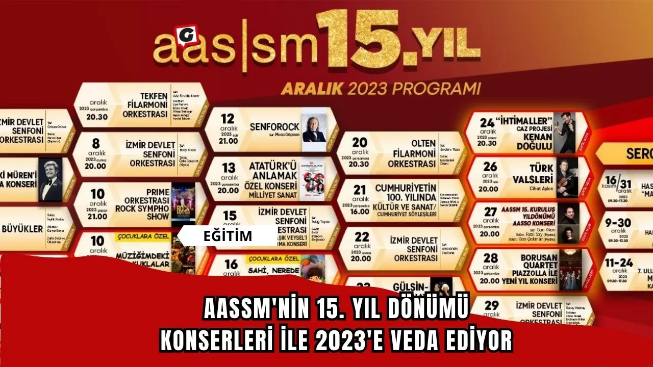 AASSM'nin 15. yıl dönümü konserleri ile 2023'e veda ediyor