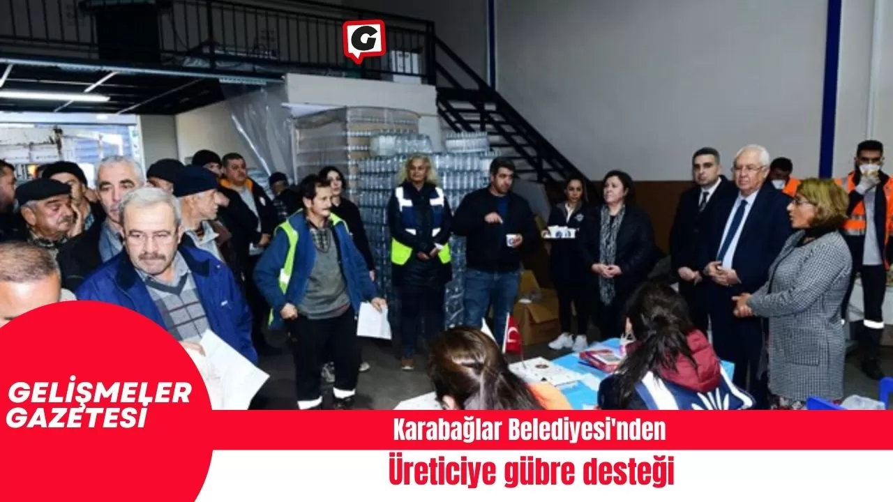 Karabağlar Belediyesi'nden üreticiye gübre desteği