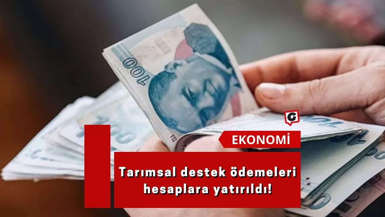 Tarımsal destek ödemeleri hesaplara yatırıldı!