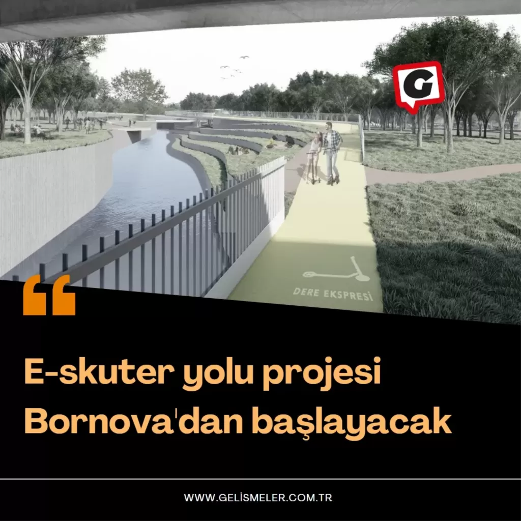 E-skuter yolu projesi Bornova'dan başlayacak