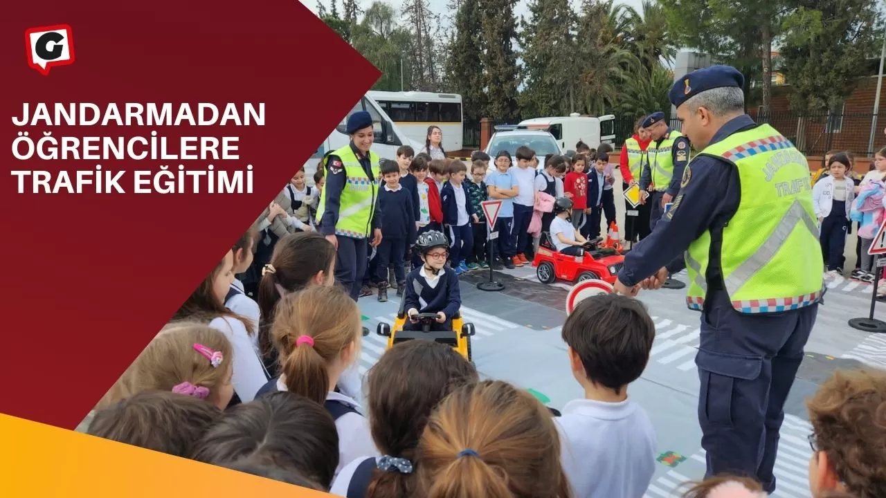 Jandarmadan öğrencilere trafik eğitimi