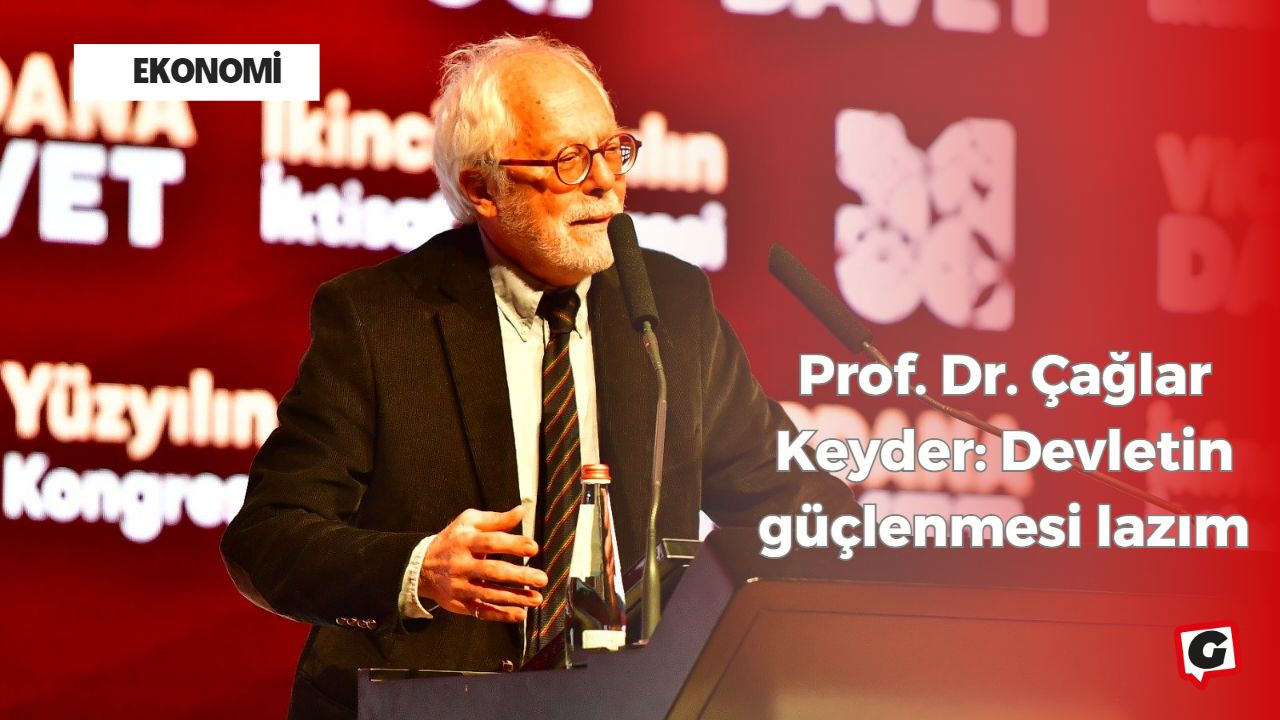 Prof. Dr. Çağlar Keyder: Devletin güçlenmesi lazım