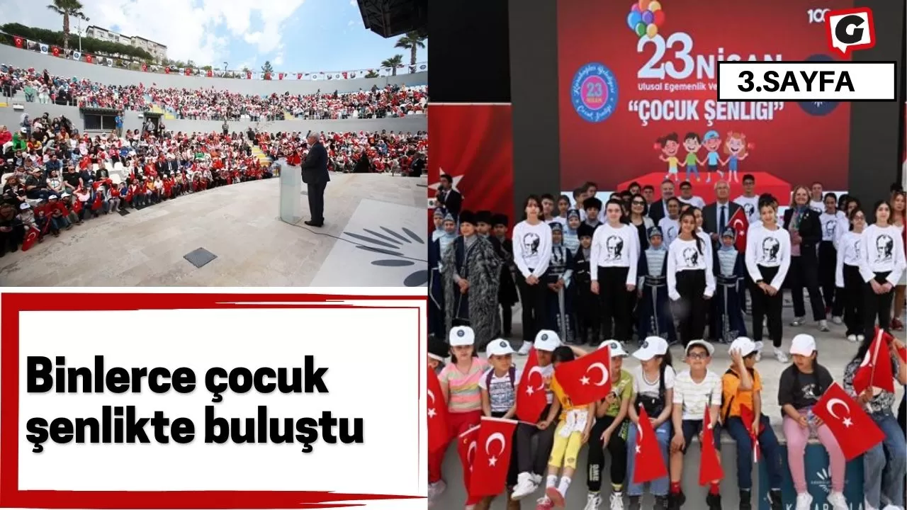 Binlerce çocuk şenlikte buluştu