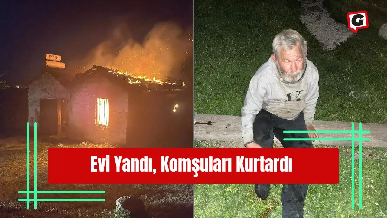 Evi Yandı, Komşuları Kurtardı