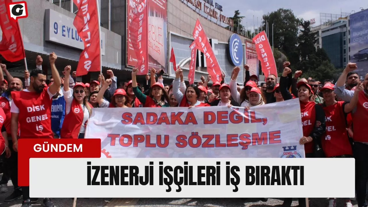 İZENERJİ işçileri iş bıraktı