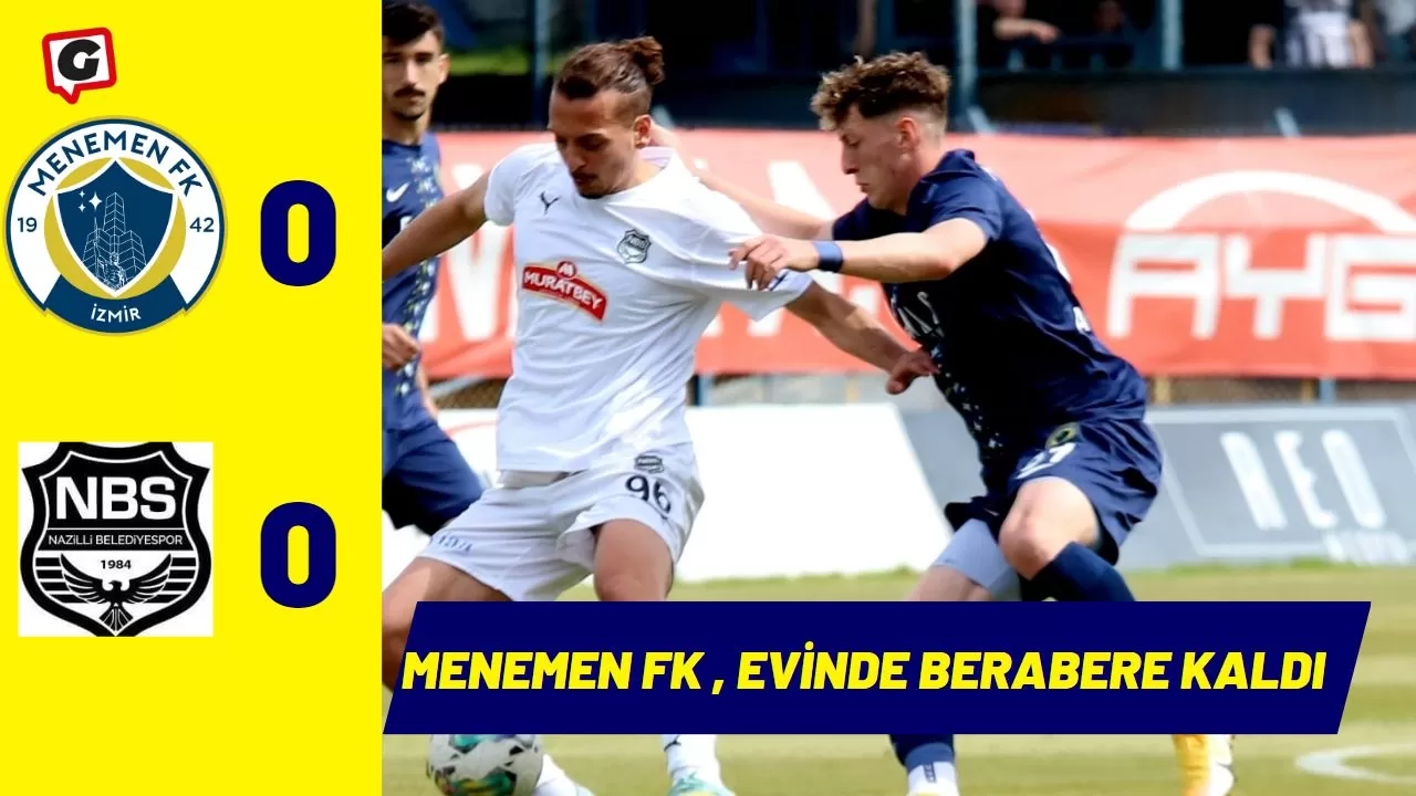 Menemen FK , Evinde Berabere Kaldı