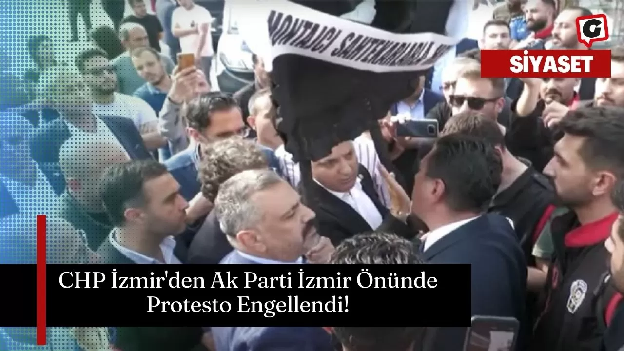 CHP İzmir'den Ak Parti İzmir Önünde Protesto Engellendi!