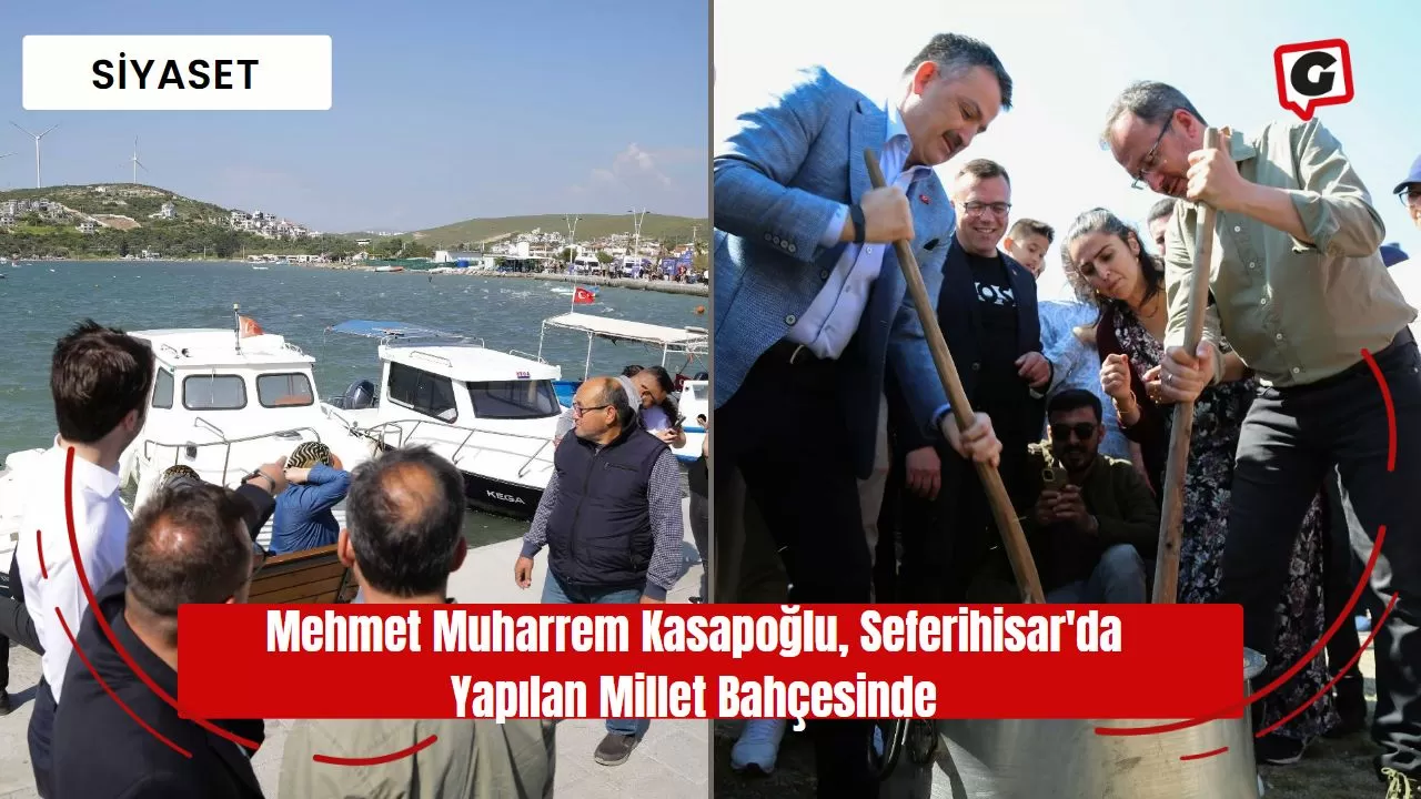 Mehmet Muharrem Kasapoğlu, Seferihisar'da Yapılan Millet Bahçesinde