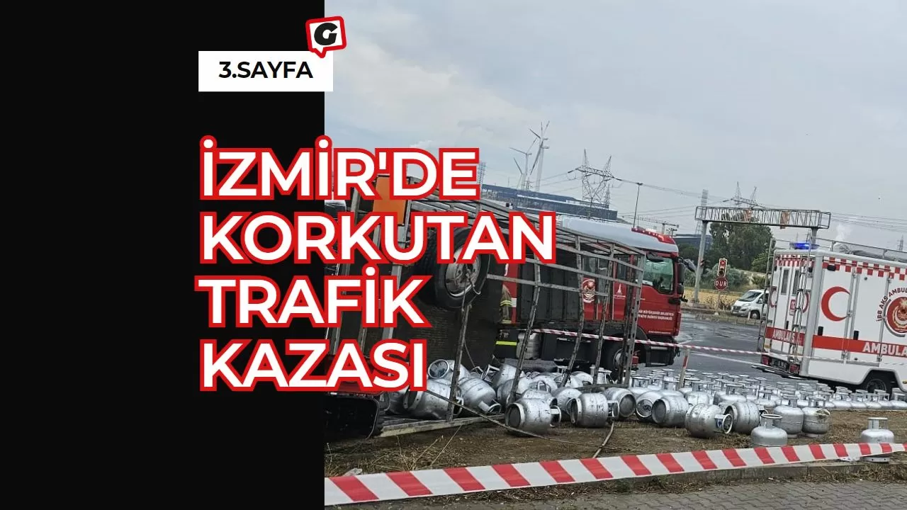 İzmir'de Korkutan Trafik Kazası