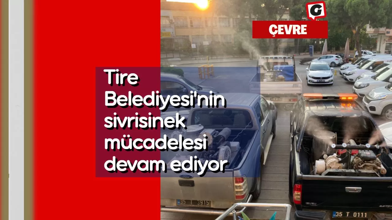 Tire Belediyesi'nin sivrisinek mücadelesi devam ediyor