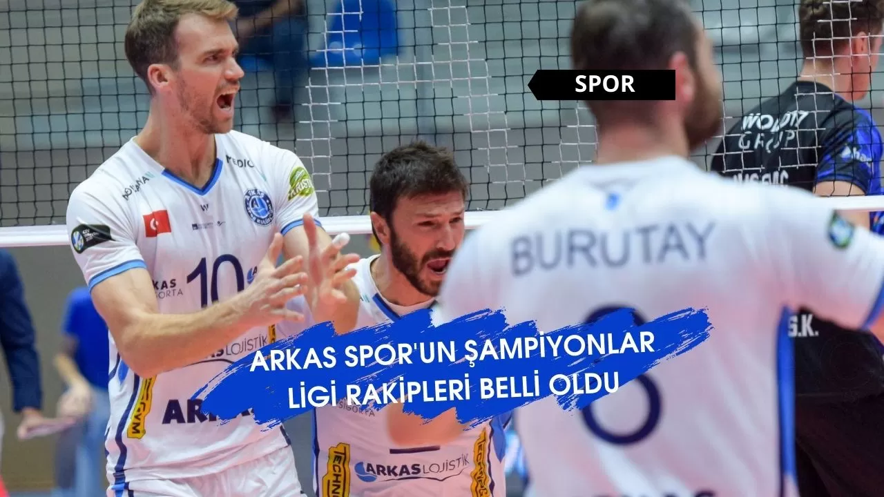 Arkas Spor'un Şampiyonlar Ligi Rakipleri belli Oldu