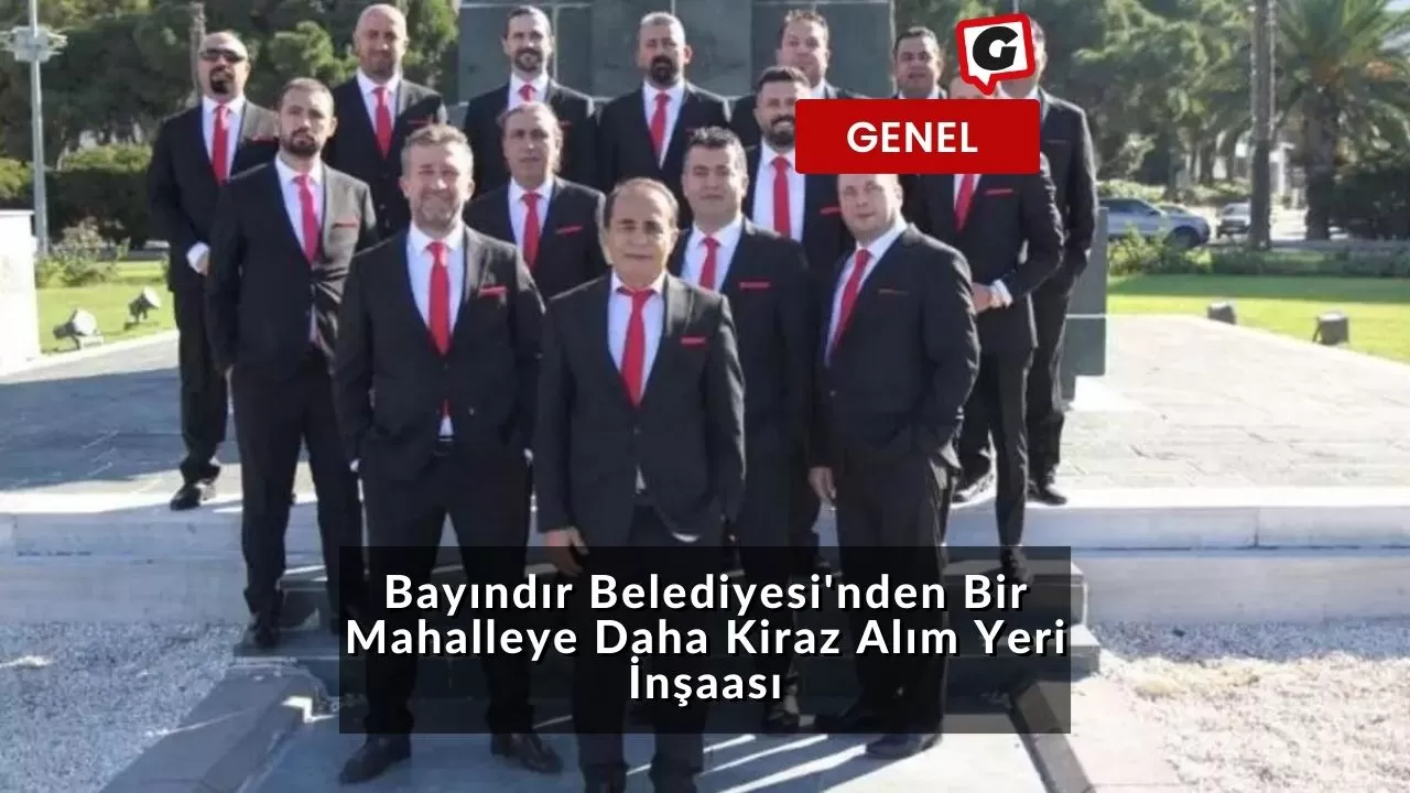 Bayındır Belediyesi'nden Bir Mahalleye Daha Kiraz Alım Yeri İnşaası