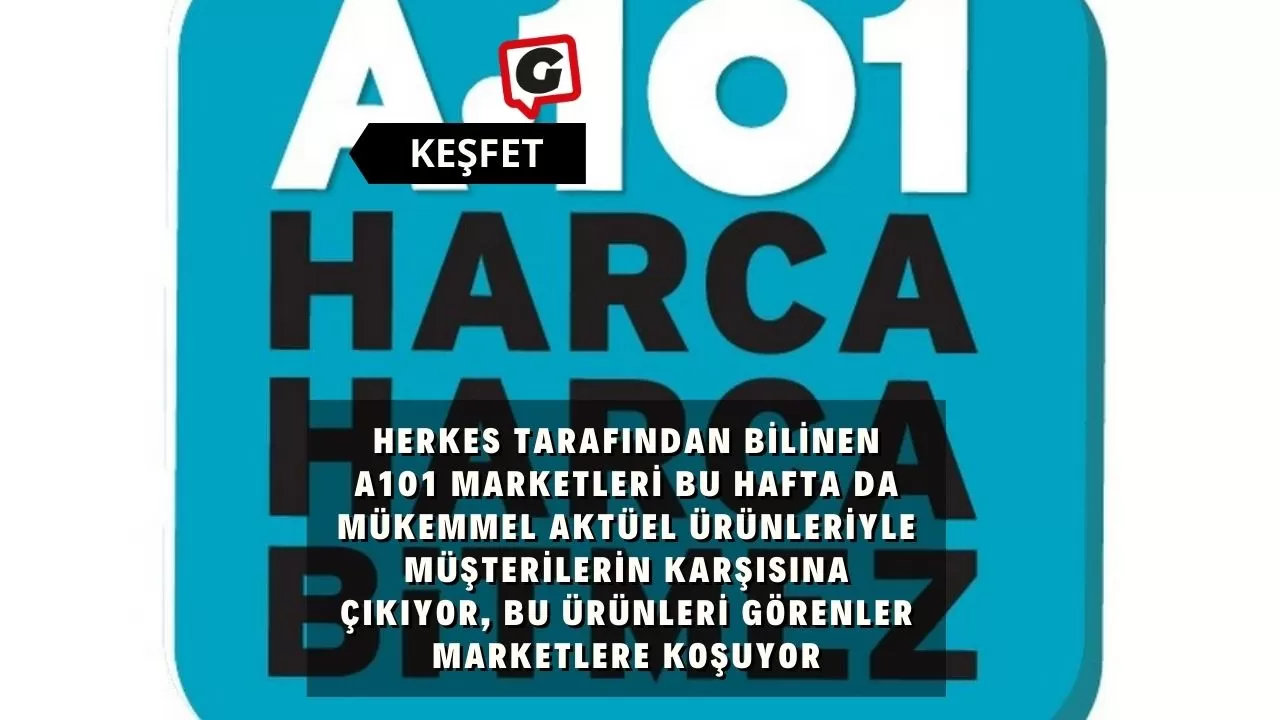 Herkes tarafından bilinen A101 marketleri bu hafta da mükemmel aktüel ürünleriyle müşterilerin karşısına çıkıyor, bu ürünleri görenler marketlere koşuyor