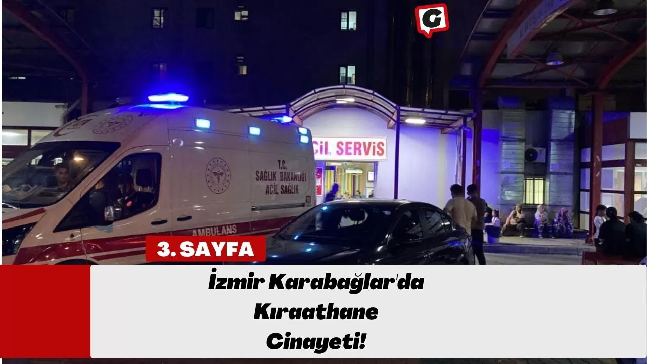 İzmir Karabağlar'da Kıraathane Cinayeti!