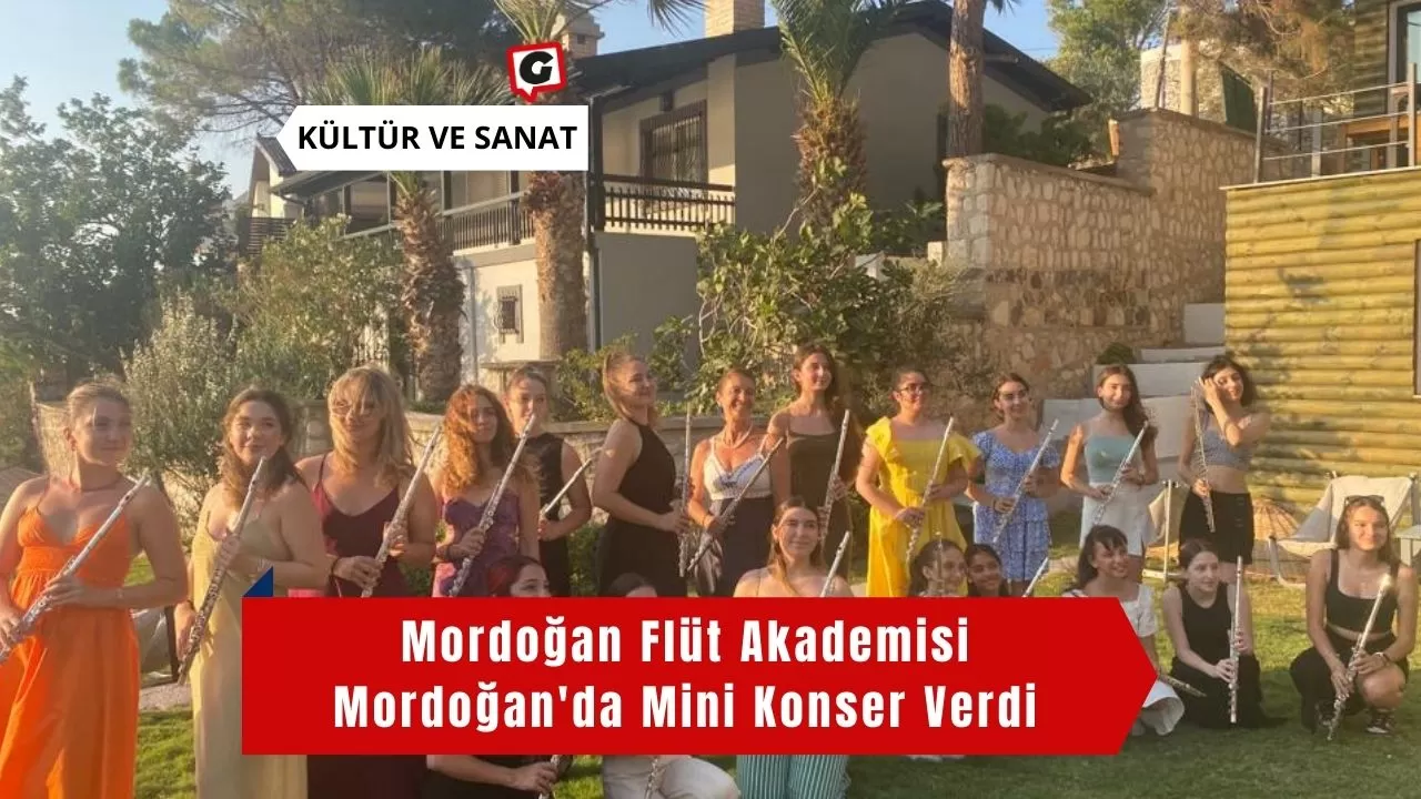 Mordoğan Flüt Akademisi Mordoğan'da Mini Konser Verdi