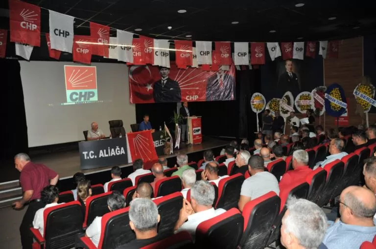 Cumhuriyet Halk Partisi (CHP) Aliağa İlçe Örgütü 14. Olağan Kongresi iki adayın yarışıyla yapıldı. Ali Serçe 43 oy farkıyla ilçe başkanlığı görevine seçildi. 