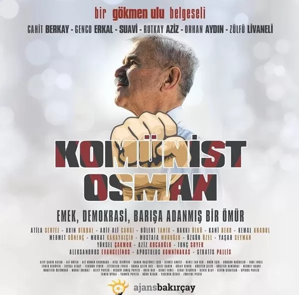 Komünist Osman belgeseli, Uluslararası Adana Altın Koza Film Festivali Belgesel Film Yarışması’nda 59 yapım arasından ilk 8’e girerek finale yükseldi.