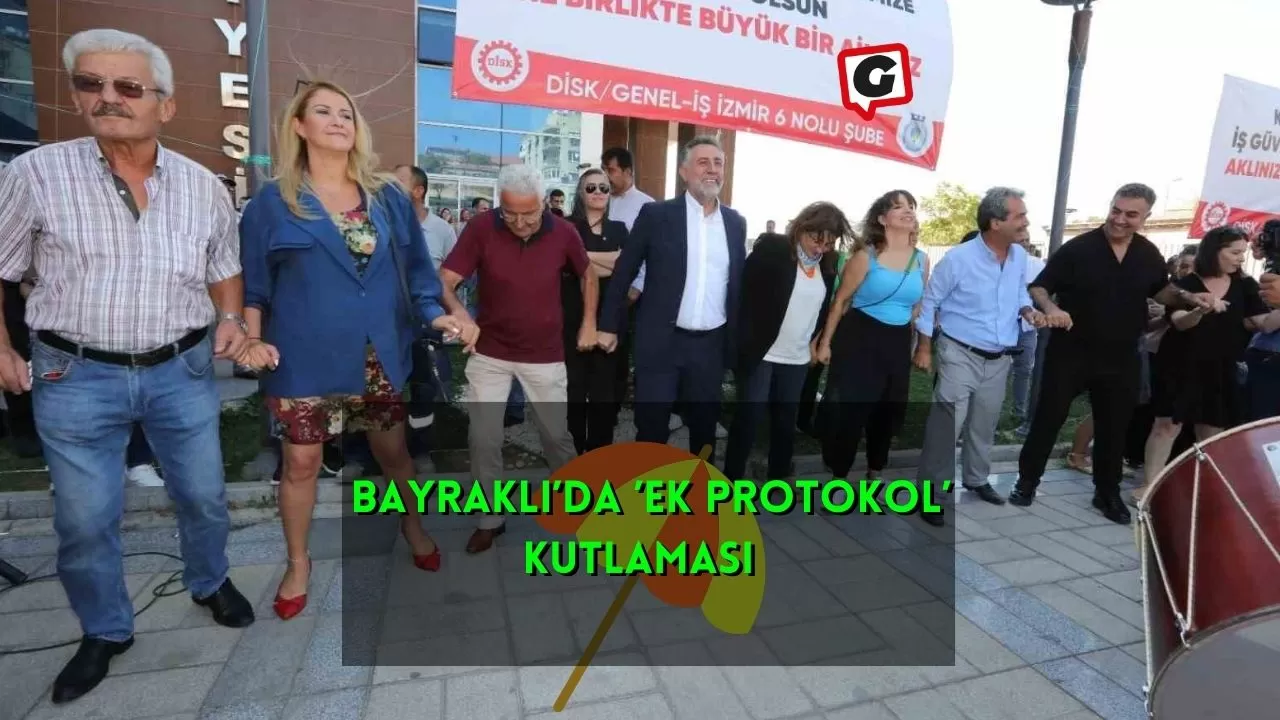 Bayraklı’da ’ek protokol’ kutlaması