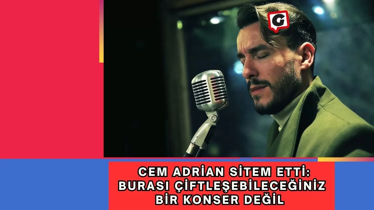 Cem Adrian İzmir konserinde böyle sitem etti: Burası çiftleşebileceğiniz bir konser değil