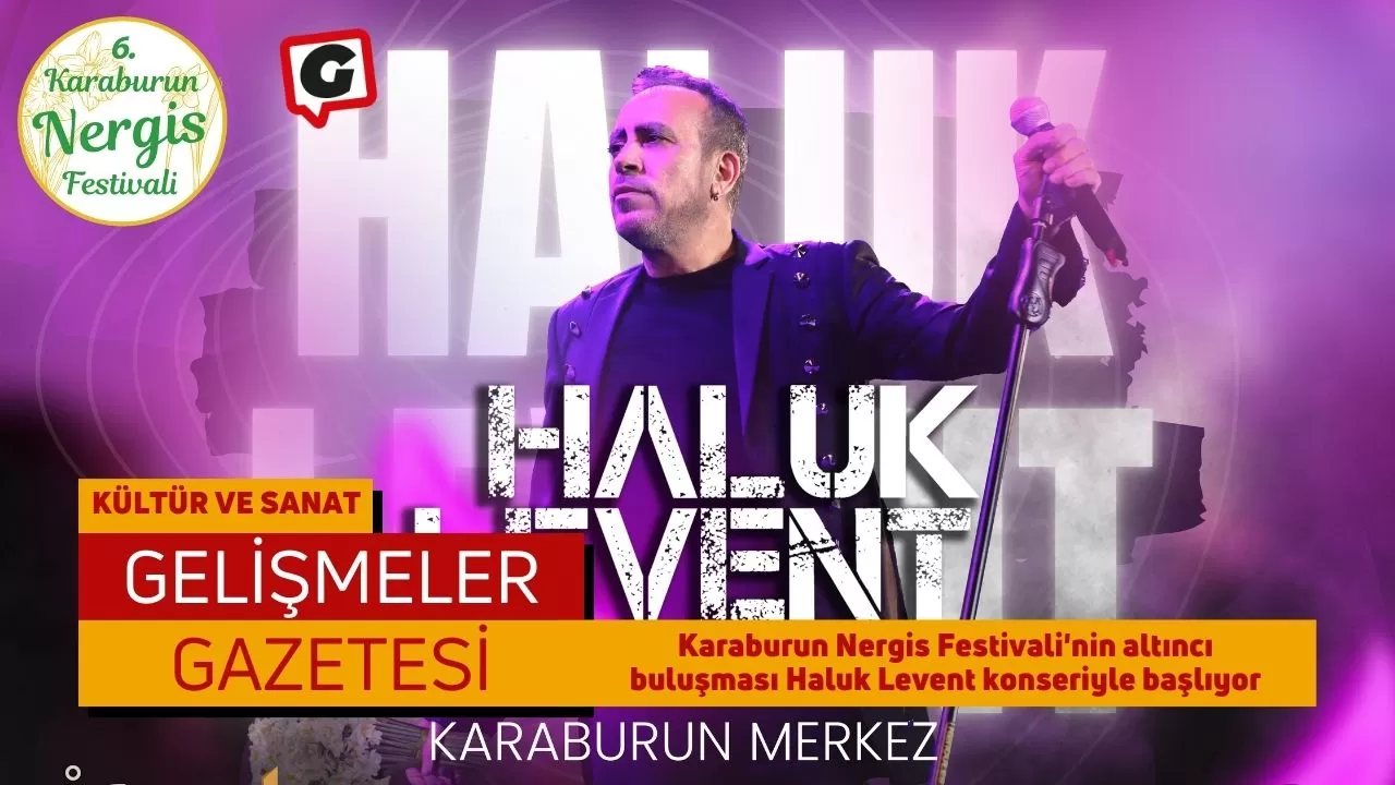 Karaburun Nergis Festivali'nin altıncı buluşması Haluk Levent konseriyle başlıyor