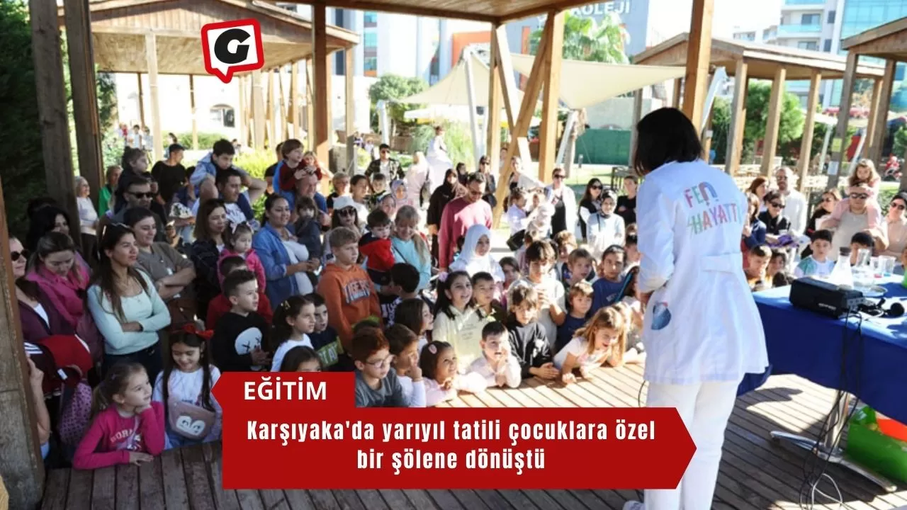 Karşıyaka'da yarıyıl tatili çocuklara özel bir şölene dönüştü