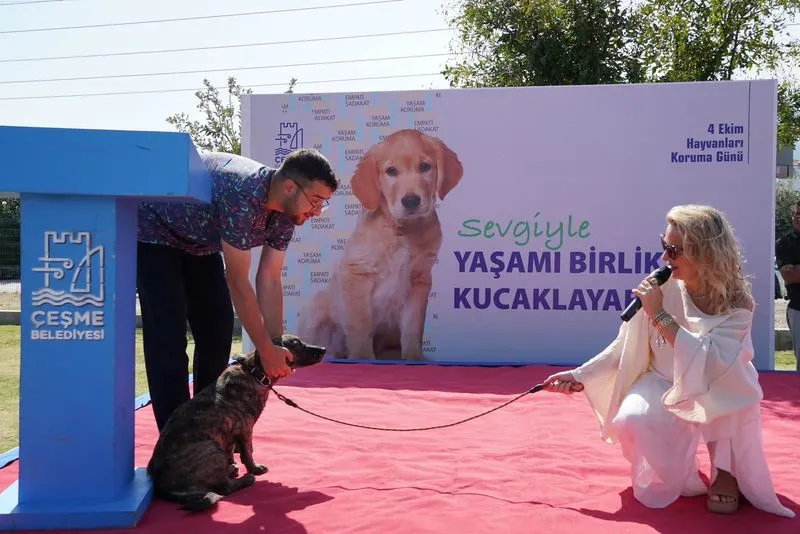 Çeşme Belediyesi, 4 Ekim Dünya Hayvanları Koruma Günü'nde Alaçatı Pati Park'ta düzenlediği etkinlikte sokak hayvanlarına yönelik çalışmalarını anlattı.