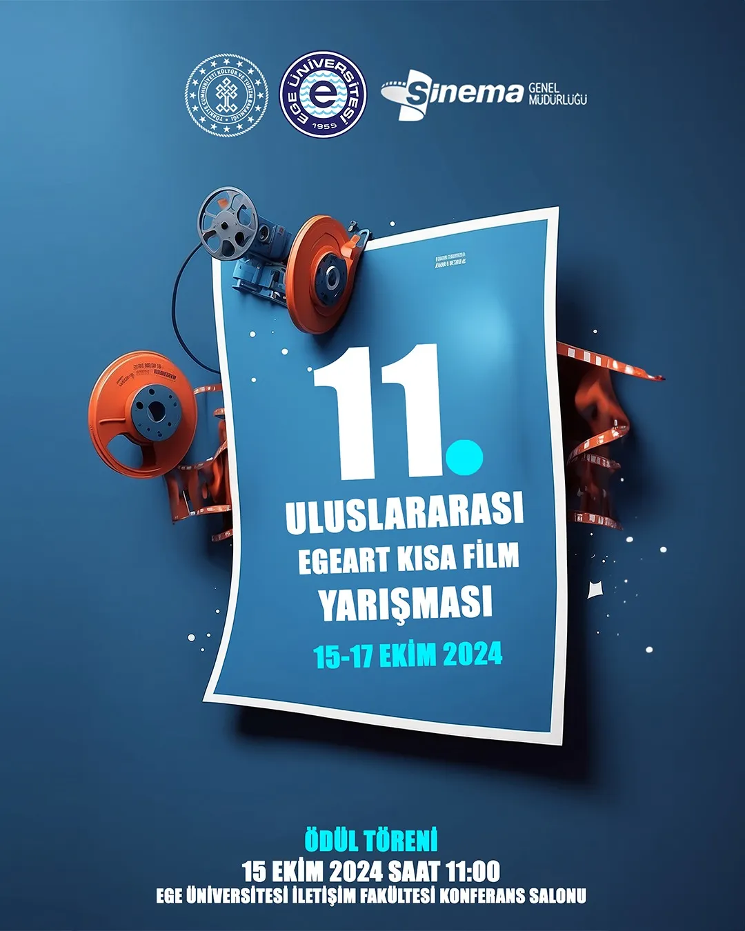 Ege Üniversitesi'nin ev sahipliğinde düzenlenen 11. Uluslararası EgeArt Sanat Günleri Kısa Film Yarışması'na dünyanın dört bir yanından toplam 3377 film başvurusu yapıldı. 