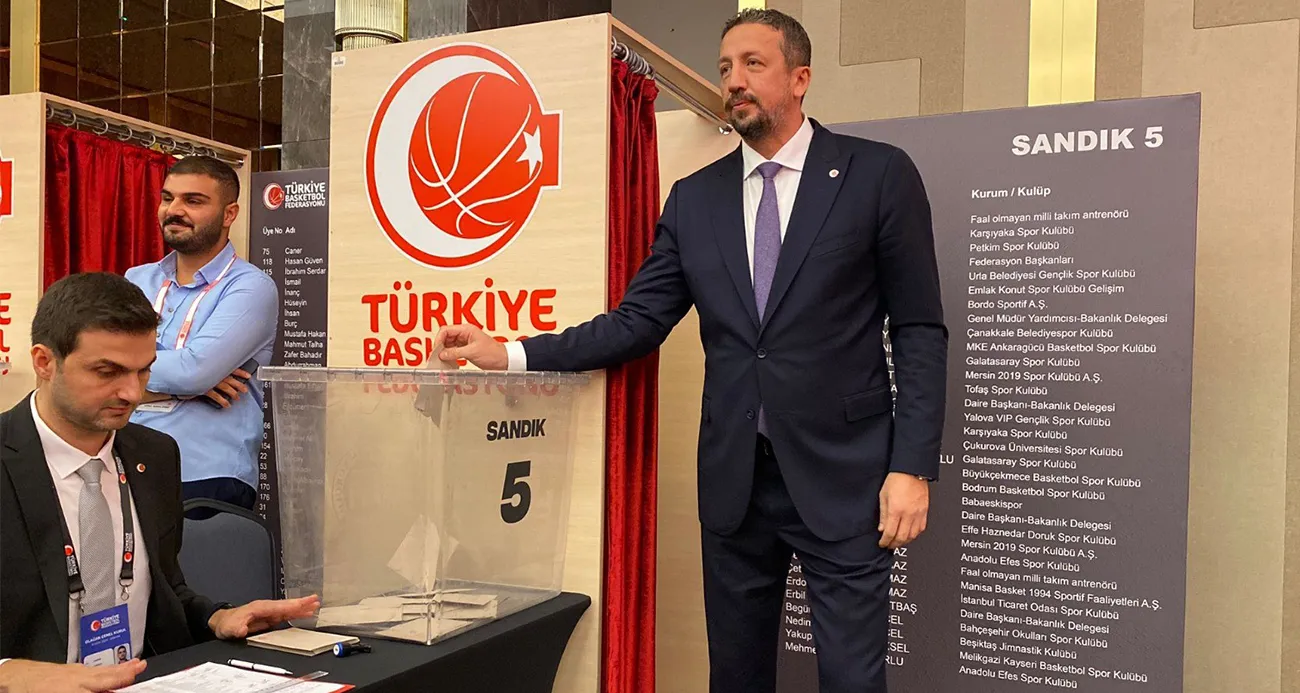 Hidayet Türkoğlu yeniden Türkiye Basketbol Federasyonu başkanı seçildi