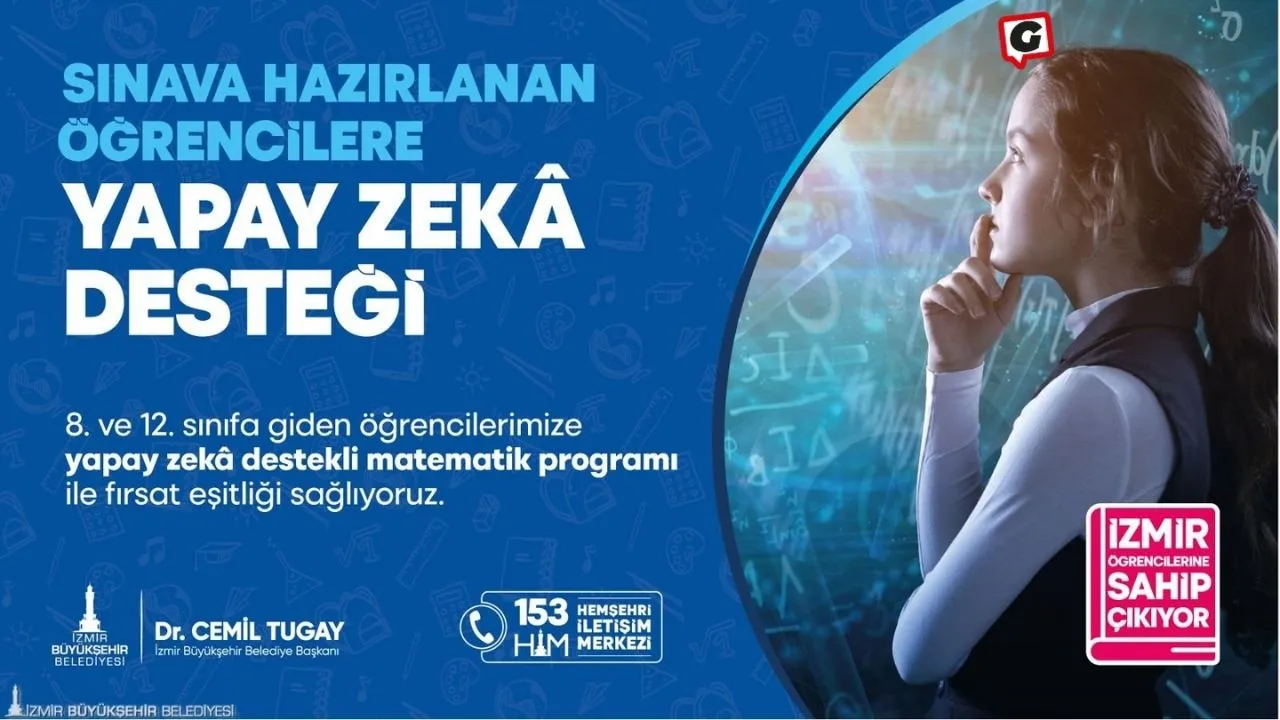 İzmir Büyükşehir Belediyesi'nden 19 İlçede Yapay Zeka Destekli Matematik Eğitimi