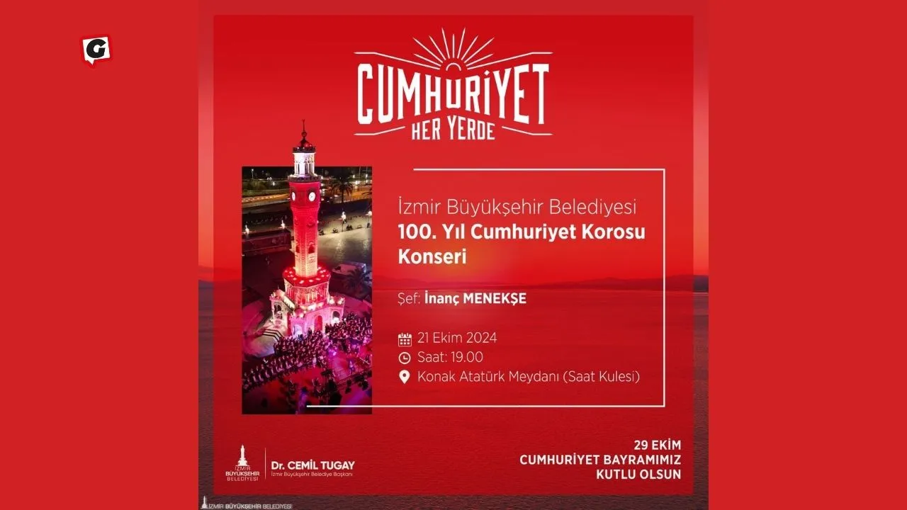 İzmir Büyükşehir Belediyesi’nden Coşkulu Cumhuriyet Bayramı Konseri