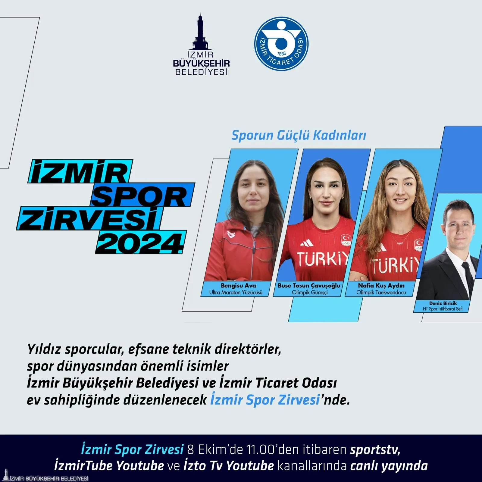 İzmir'de düzenlenecek tarihi spor zirvesinde Türkiye'nin yıldız sporcuları, efsane teknik direktörleri ve spor dünyasının önemli isimleri bir araya gelecek.