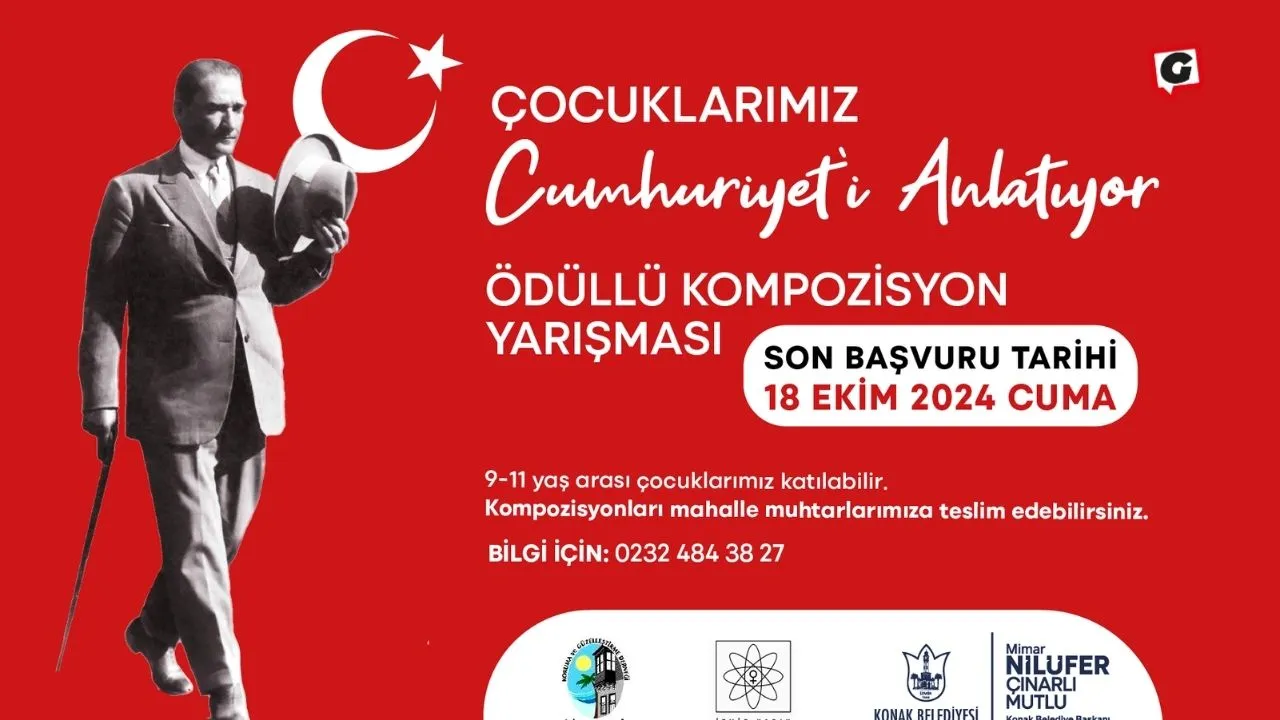 Konak Belediyesi'nden 29 Ekim İçin Ödüllü Kompozisyon Yarışması