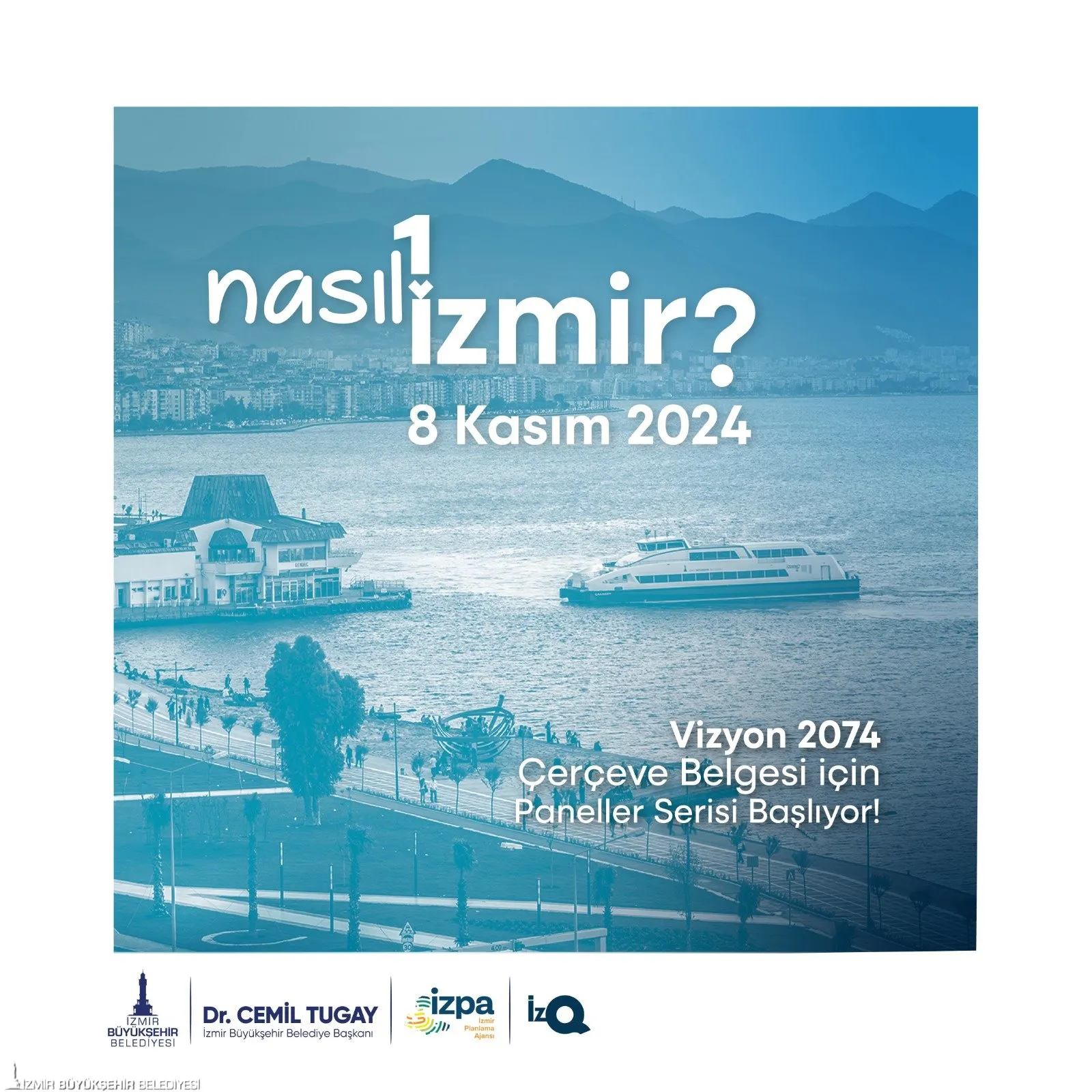 İzmir Büyükşehir Belediyesi, İzmir Planlama Ajansı (İZPA) aracılığıyla şehrin 2074 yılına kadar olan vizyonunu belirlemek için kapsamlı bir çalışma başlattı.