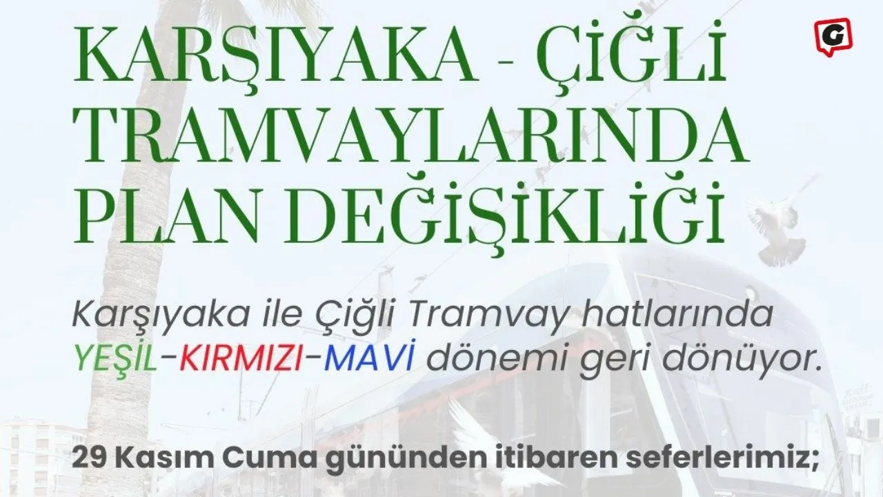 İzmir'de Tramvay Seferleri Yenilendi