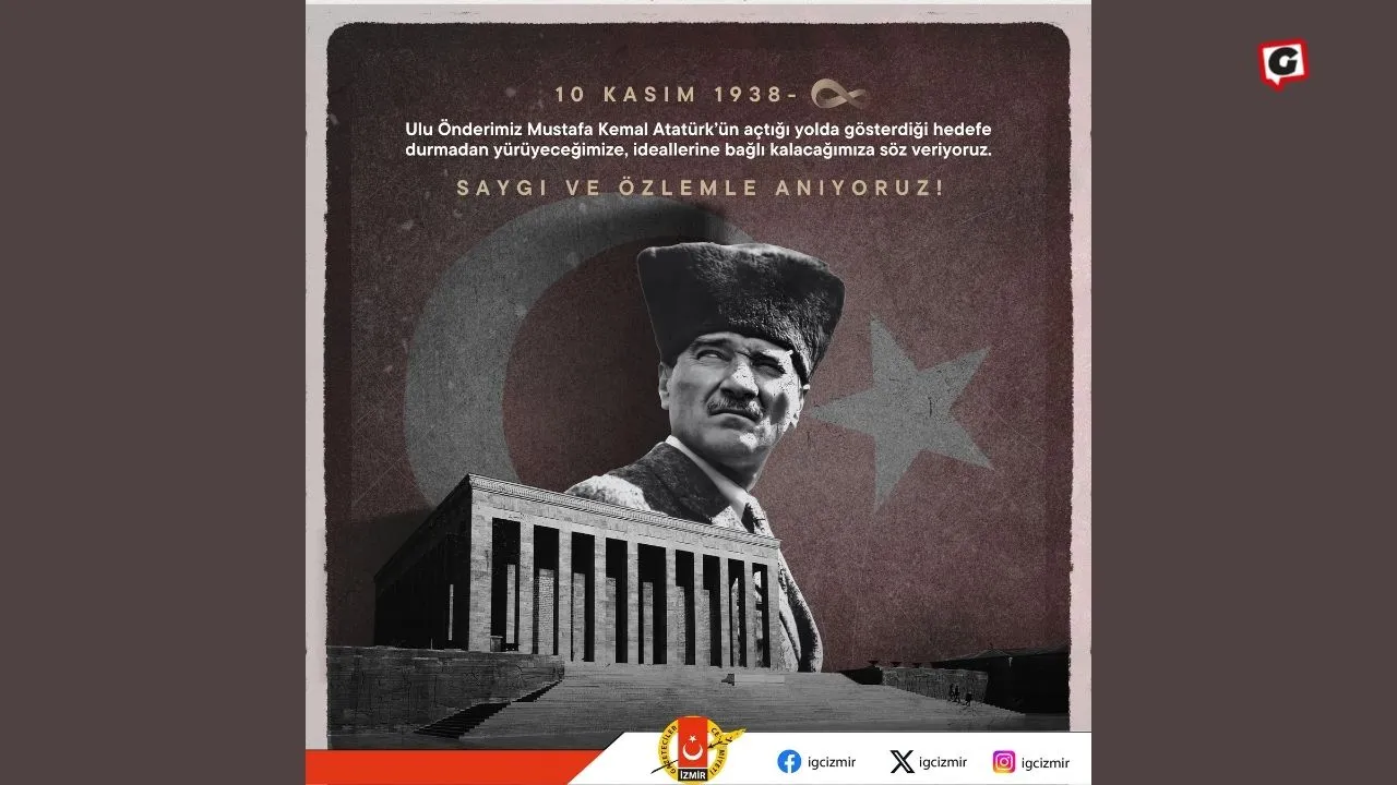 İzmir Gazeteciler Cemiyeti, Atatürk'ü 86. Yılında Saygı ile Anıldı