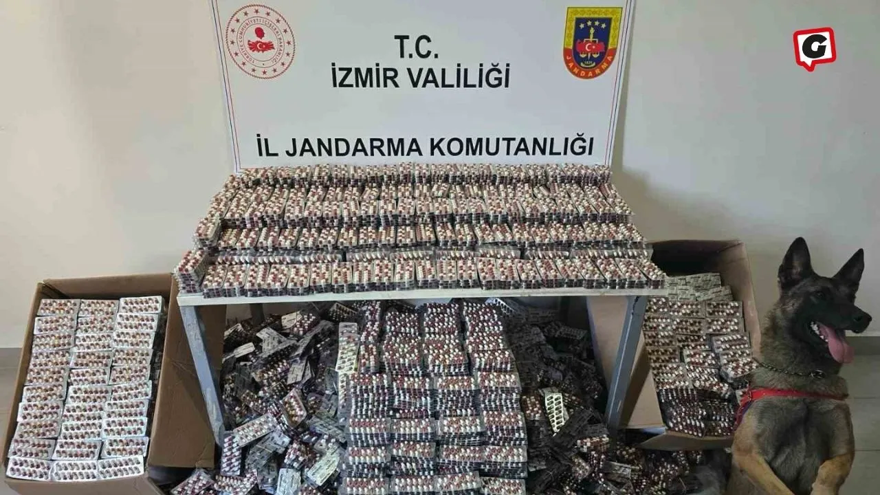 Kemalpaşa'da Jandarmadan Uyuşturucu Operasyonu: 129 Bin Hap Ele Geçirildi