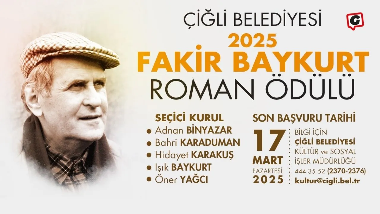 Çiğli Belediyesi Fakir Baykurt Roman Ödülü'nü 6. Kez Düzenliyor