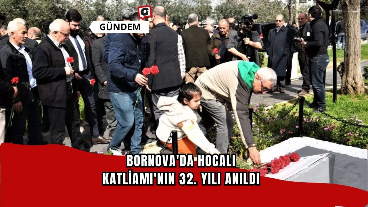 Bornova'da Hocalı Katliamı'nın 32. Yılı Anıldı