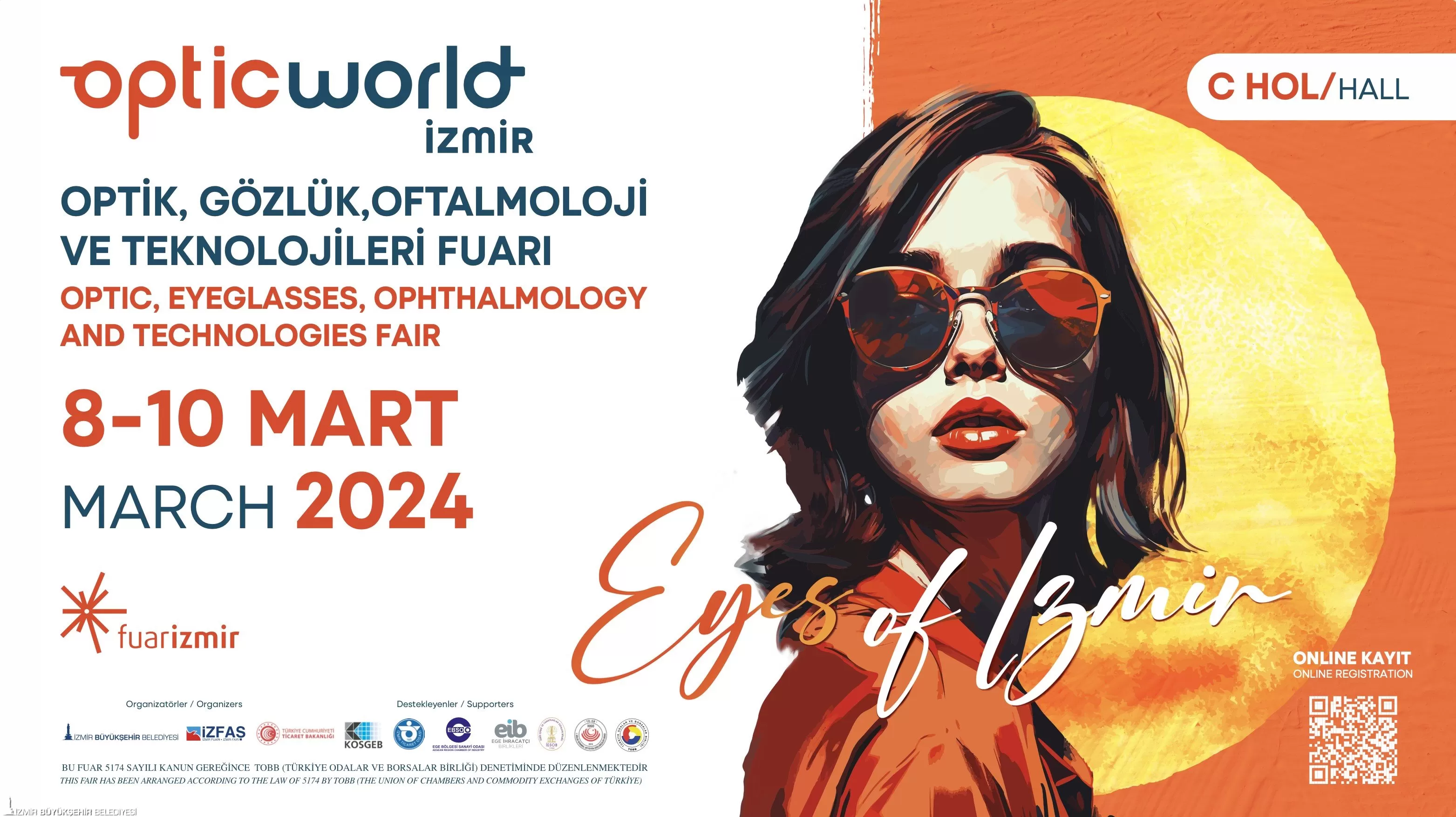 İzmir Büyükşehir Belediyesi'nin fuarlar kenti yapma hedefi doğrultusunda ilk kez düzenlenecek OPTIC World İzmir Fuarı, 8-10 Mart tarihleri arasında Fuar İzmir'de optik sektörünü buluşturacak.