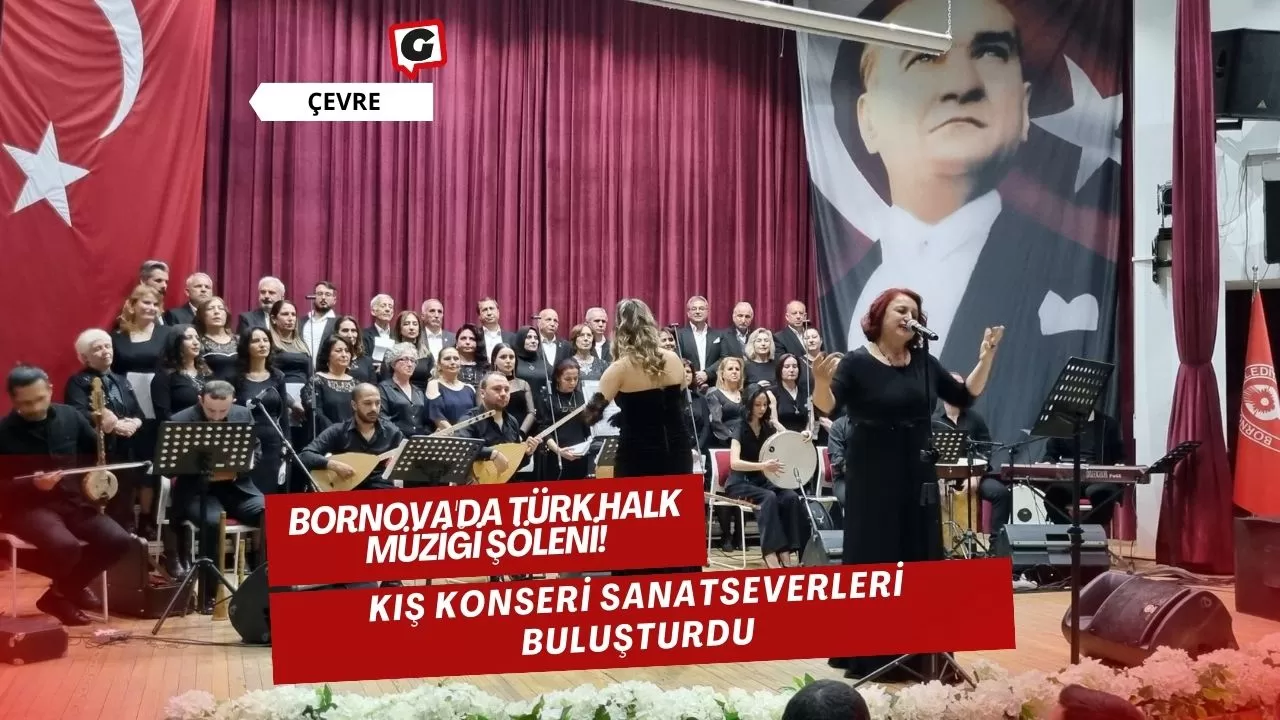 Bornova'da Türk Halk Müziği Şöleni! Kış Konseri Sanatseverleri Buluşturdu