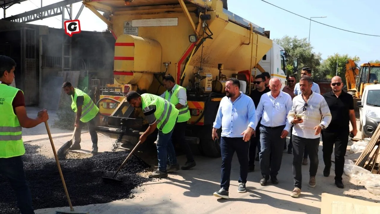 Ödemiş'te Sıcak Asfalt Yamaları Hız Kesmeden Devam Ediyor!