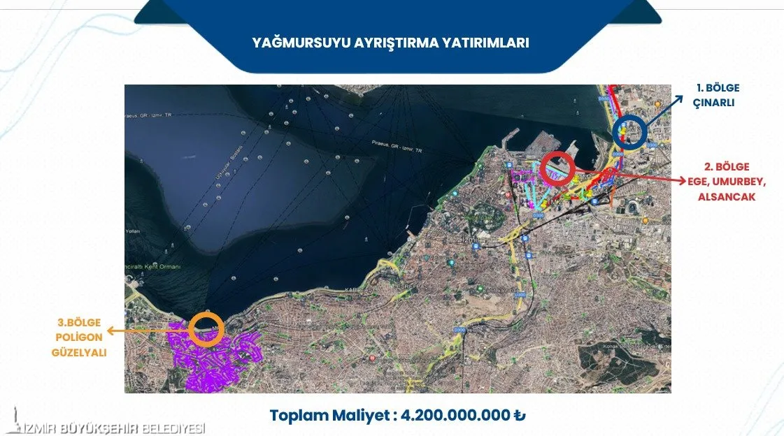 İzmir Büyükşehir Belediye Başkanı Dr. Cemil Tugay, İzmir Körfezi'ndeki balık ölümleri üzerine düzenlediği basın toplantısında Körfez'i kirleten unsurları sıraladı.